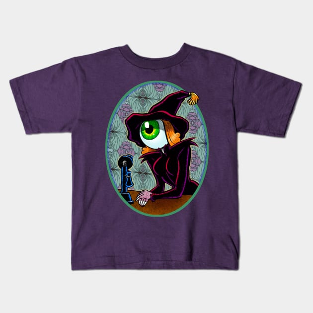 Iris The Cyclops Witch Kids T-Shirt by Mooncow Base Go!